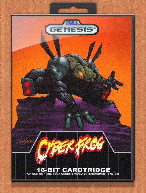 CyberFrog Genesis Game Case - Amphibionix